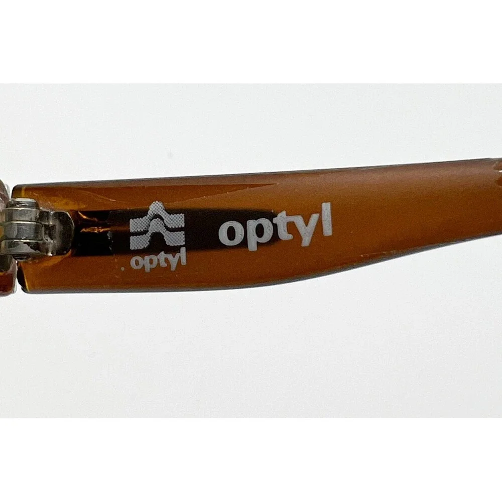 Optyl Eyeglass Frames Women Amber Vintage 1053-10 53-10 53mm